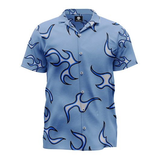 Reverse Blue Flame Shirt